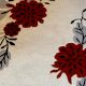 Modern Red Flower Wool Rug